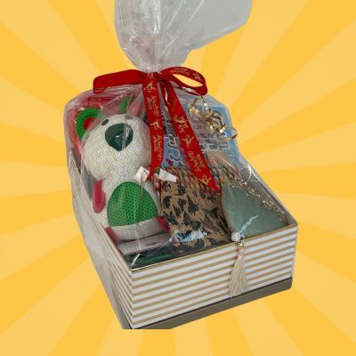 6th Prize Travel Bug games, pencil cases, teddy bear and kids hood towel